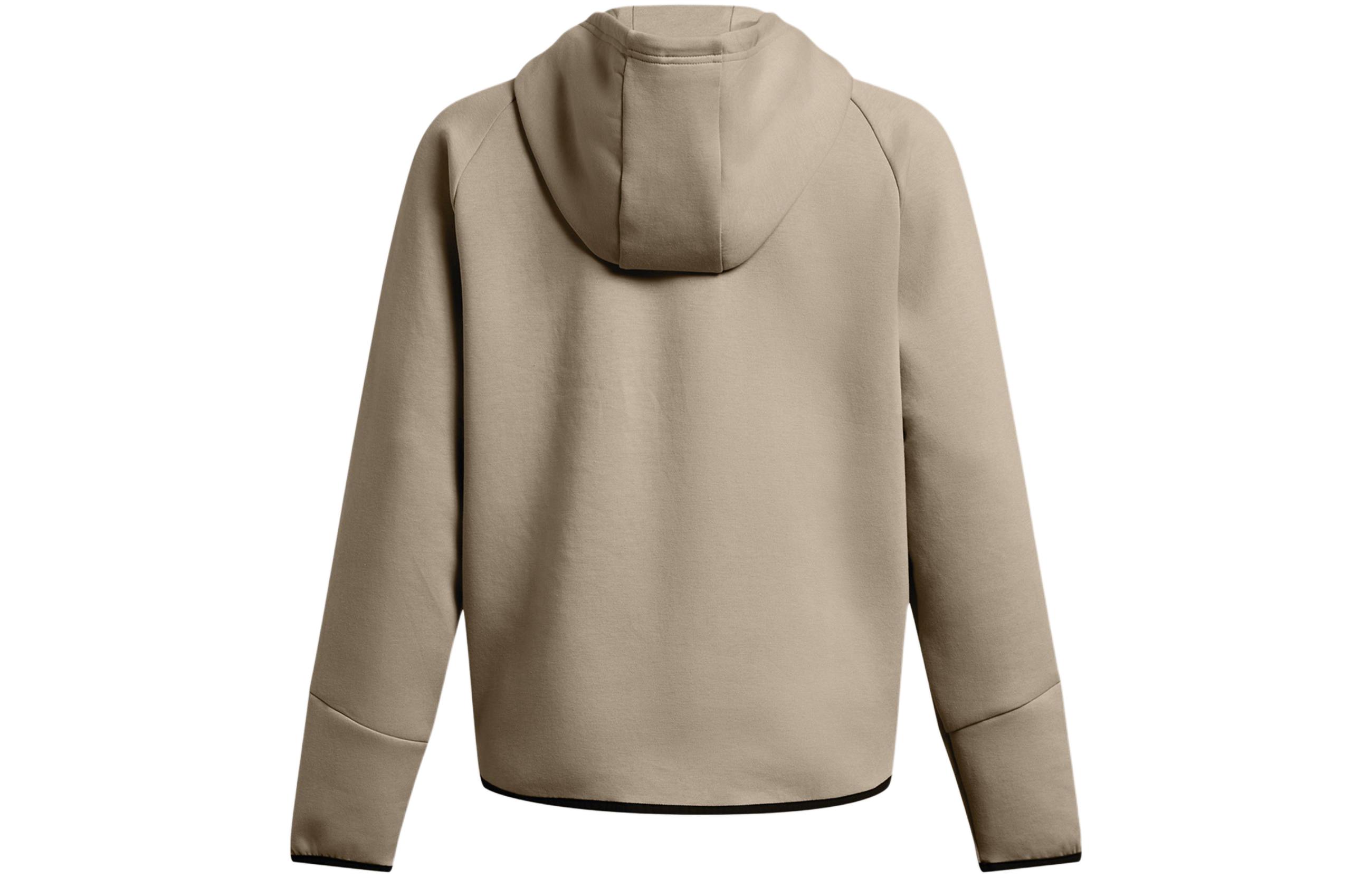 (Women) Under Armour UA Unstoppable Fleece Logo Hoodie Jacket Women’s Khaki 1379842-203 圖 3