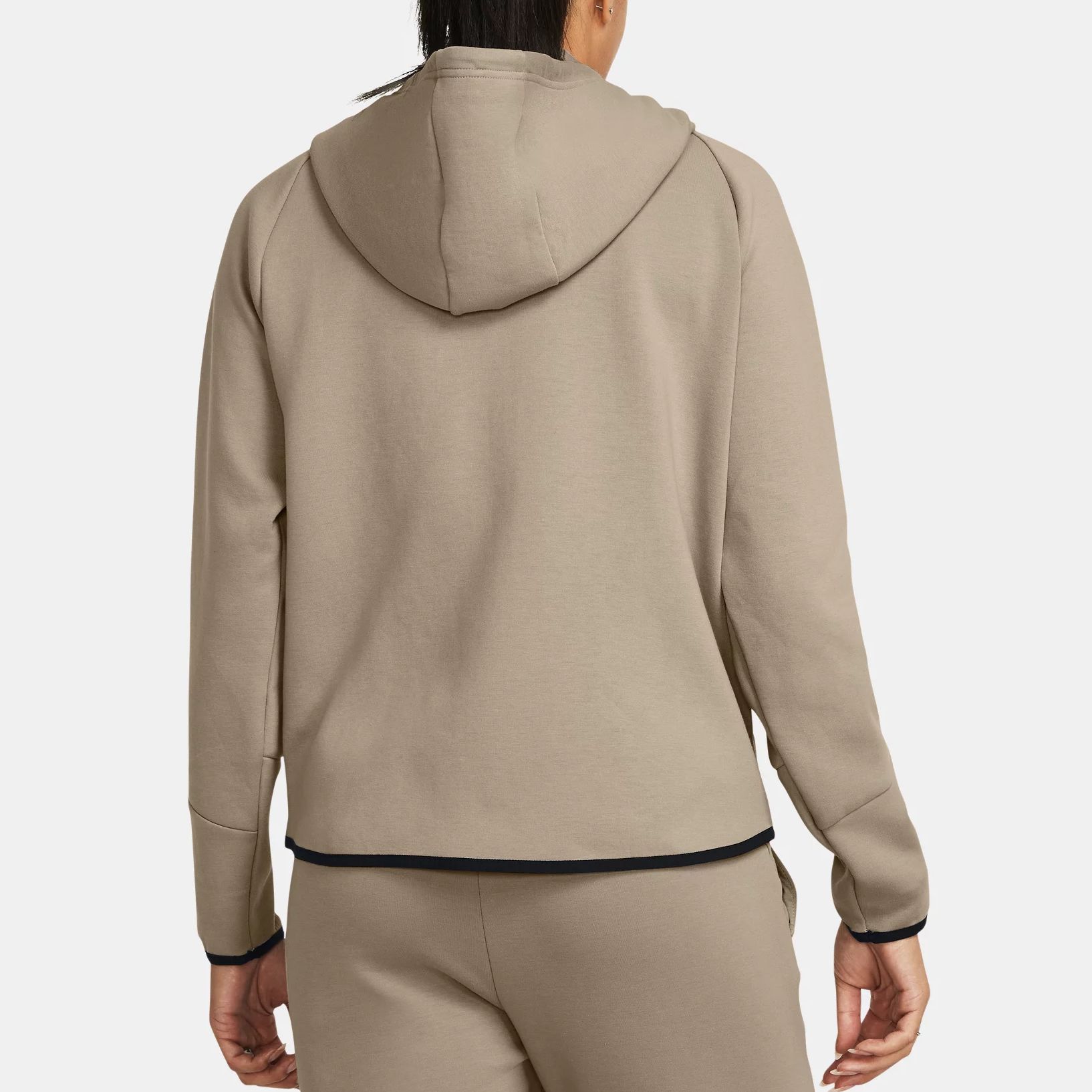 (Women) Under Armour UA Unstoppable Fleece Logo Hoodie Jacket Women’s Khaki 1379842-203 圖 5