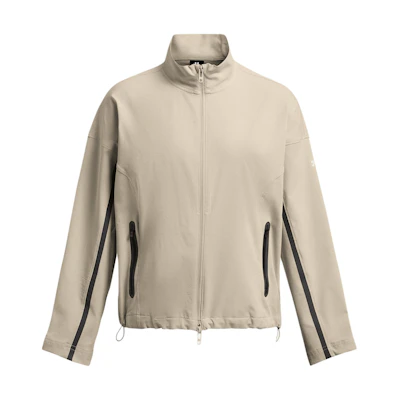 (Women) Under Armour UA Unstoppable Retro Logo Colorblock Breathable Jacket Khaki - 1385895-289