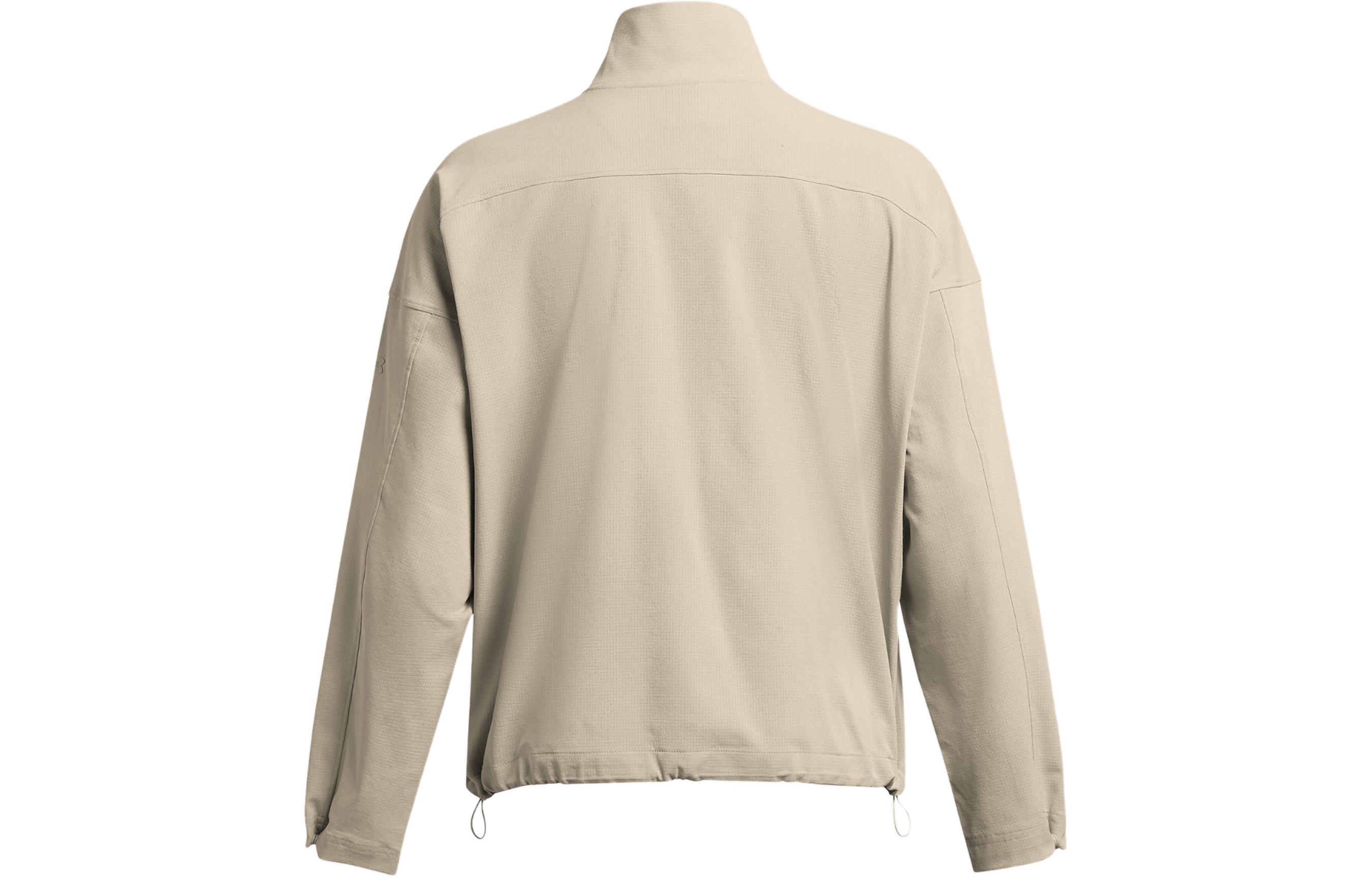 Lookbook (W) Under Armour UA 復古標誌拼接透氣外套 卡其色 1385895-289