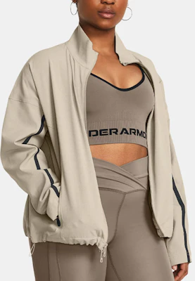 (W) Under Armour UA 復古標誌拼接透氣外套 卡其色 1385895-289 Shop (W) Under Armour UA 復古標誌拼接透氣外套 卡其色 1385895-289