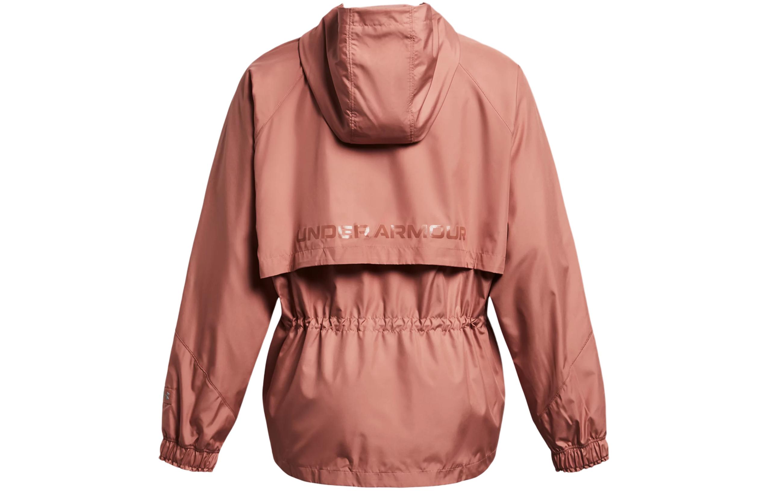 Lookbook (W) Under Armour UA Vanish Elite 女款珊瑚色透氣防水連帽外套 1382726-696