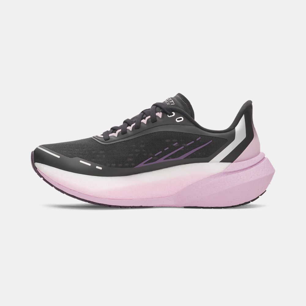 Order (Women) Under Armour UA Velociti Distance Running Shoes Black Mauve Pink White 6006031-002