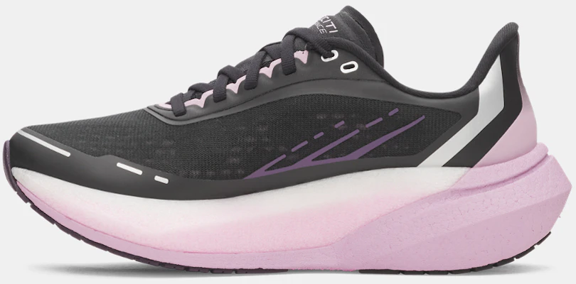 (Women) Under Armour UA Velociti Distance Running Shoes Black Mauve Pink White 6006031-002 Order (Women) Under Armour UA Velociti Distance Running Shoes Black Mauve Pink White 6006031-002