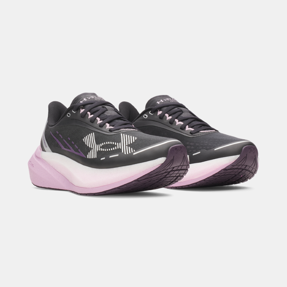 Lookbook (Women) Under Armour UA Velociti Distance Running Shoes Black Mauve Pink White 6006031-002
