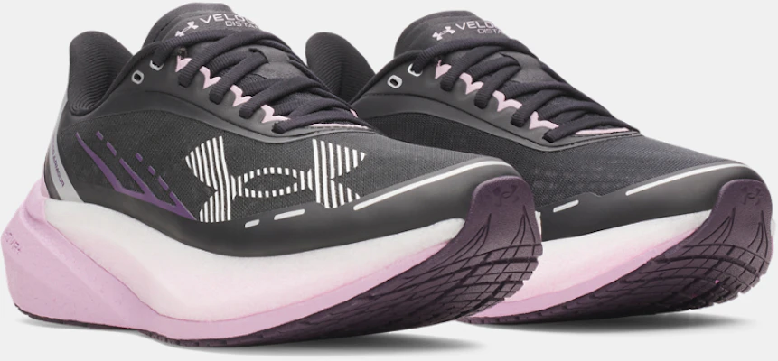 (Women) Under Armour UA Velociti Distance Running Shoes Black Mauve Pink White 6006031-002 Lookbook (Women) Under Armour UA Velociti Distance Running Shoes Black Mauve Pink White 6006031-002