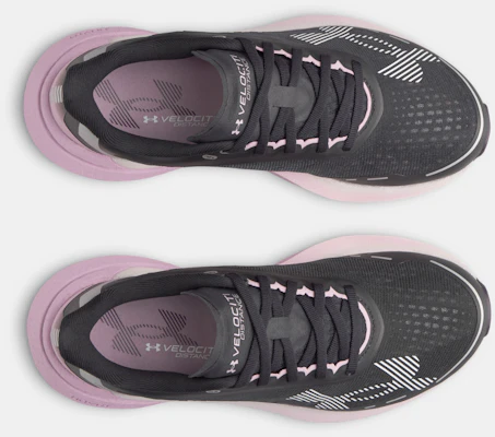 (Women) Under Armour UA Velociti Distance Running Shoes Black Mauve Pink White 6006031-002 Purchase (Women) Under Armour UA Velociti Distance Running Shoes Black Mauve Pink White 6006031-002