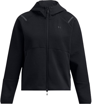 (W) Under Armour Unstoppable Hoodie Jaket Full-Zip Logo Hitam. 1389842-001 Order (W) Under Armour Unstoppable Hoodie Jaket Full-Zip Logo Hitam. 1389842-001