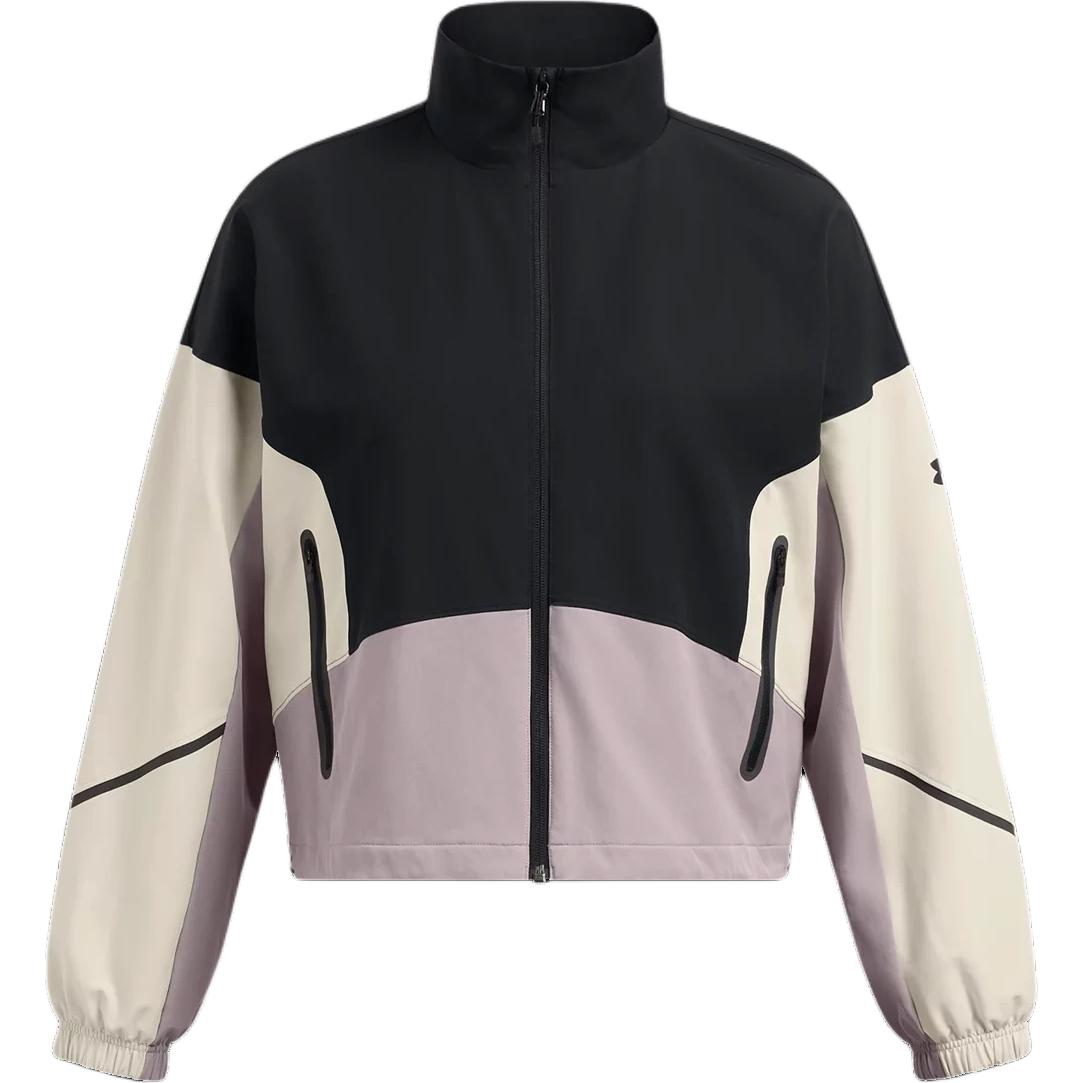 (Women) Under Armour Unstoppable Retro Colorblock Track Jacket Black 1374889-002