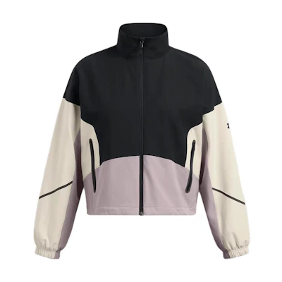 (Women) Under Armour Unstoppable Retro Colorblock Track Jacket Black 1374889-002