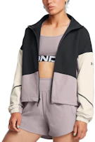 Shop (Women) Under Armour Unstoppable Retro Colorblock Track Jacket Black 1374889-002