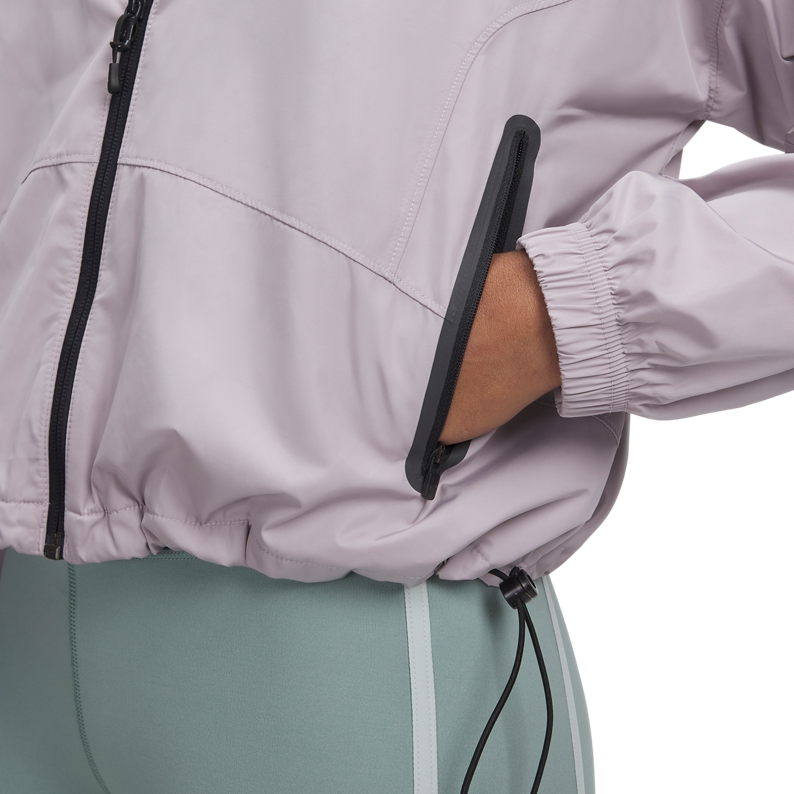 (Women) Under Armour Unstoppable SS25 Relaxed Breathable Jacket Dawn Gray Pink 1389677-009 圖 5