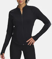 Shop (Women) Under Armour Vanish Elite SS25 Black Sports Casual Zip-Up Jacket 1389873-001