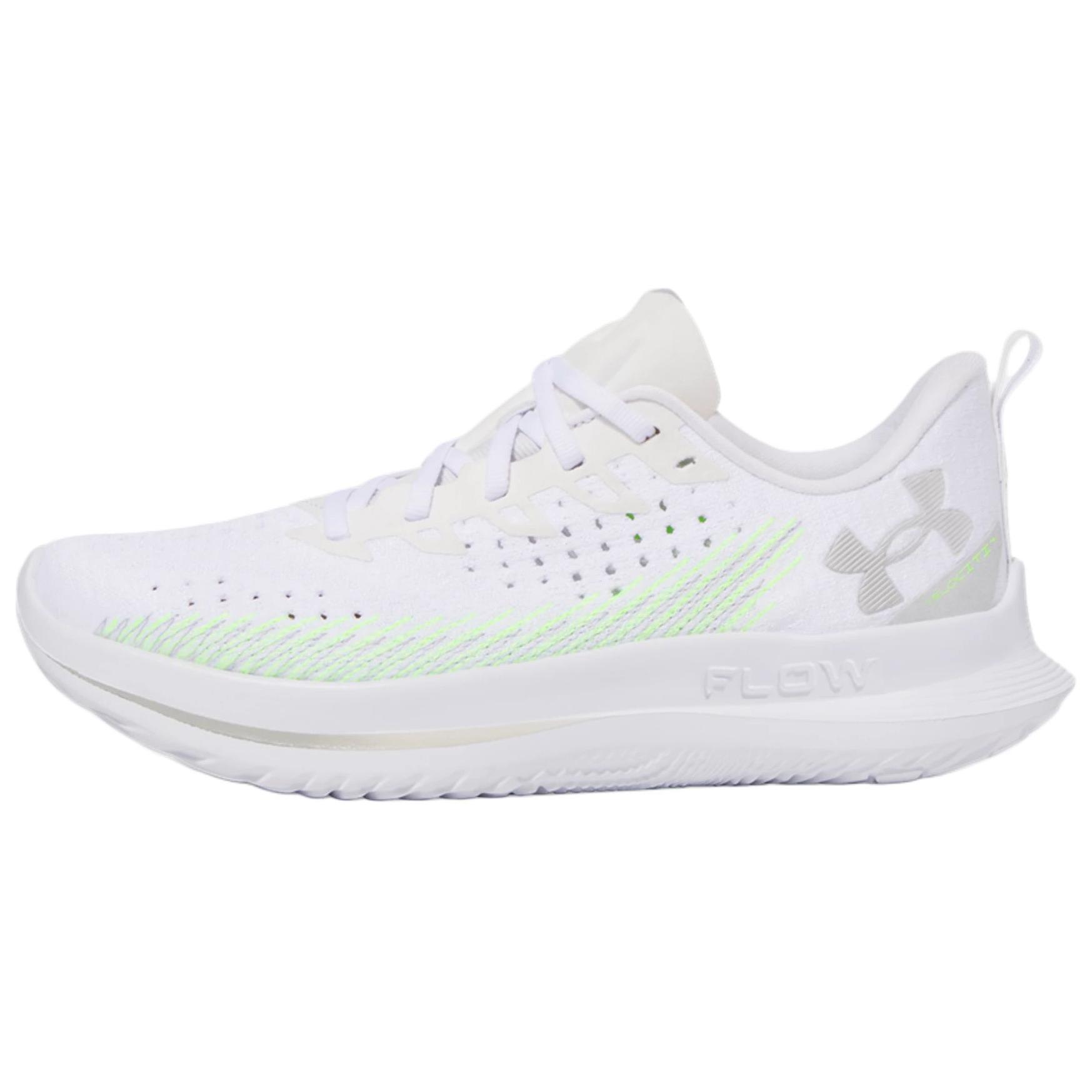 (Women) Under Armour Velociti 4 Lightweight Breathable Running Shoes White Low-Top 3027586-104