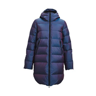 (Women) Under Armour Waterproof Insulated Hooded Parka Jacket - Navy Blue. 1365812-422