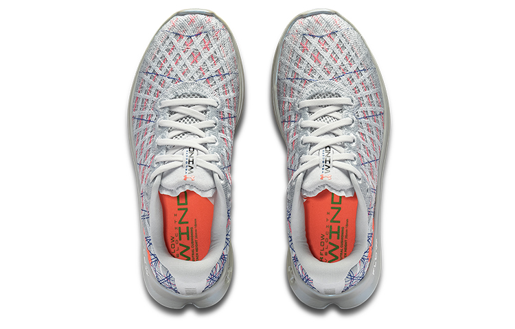 Lookbook (W) UAフロー ベロシティ ウィンド CN グレーオレンジ 3025223-101