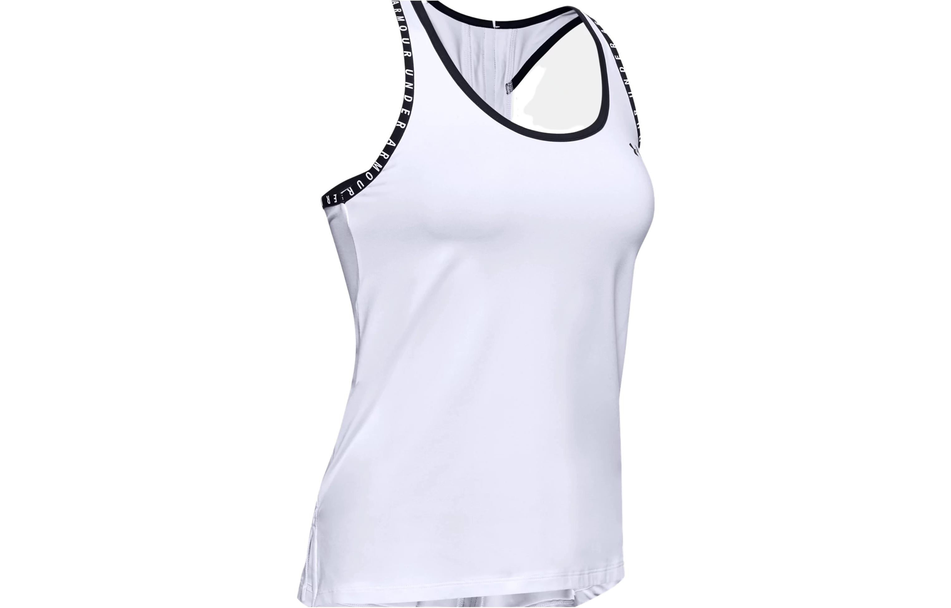(Women) Under Armour White Sleeveless Solid Color Tank Top. 1351596-100