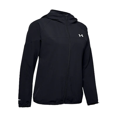 (Women) Under Armour Woven Branded Training Jacket Black 1351794-001