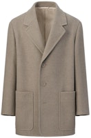 (Women) UNIQLO Slim Fit Single-Breasted Coat Deep Beige 453868-32 (Women) UNIQLO Slim Fit Single-Breasted Coat Deep Beige 453868-32