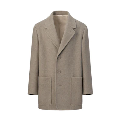 (Women) UNIQLO Slim Fit Single-Breasted Coat Deep Beige 453868-32