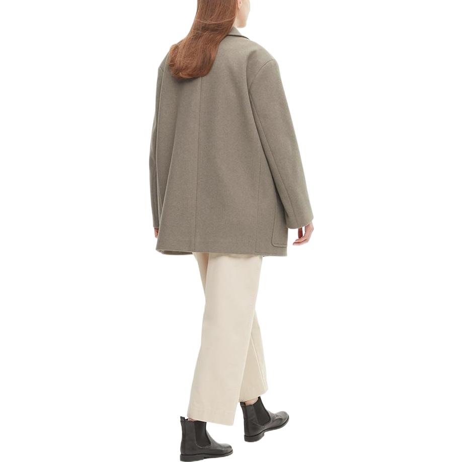 Shop (W) UNIQLO 修身單排扣大衣 深米色 453868-32