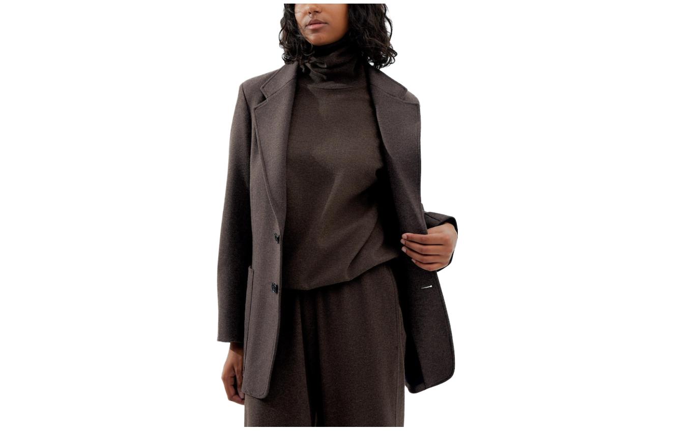 Order (W) UNIQLO U 系列 FW23 針織休閒翻領外套 - 深棕色 461782-38