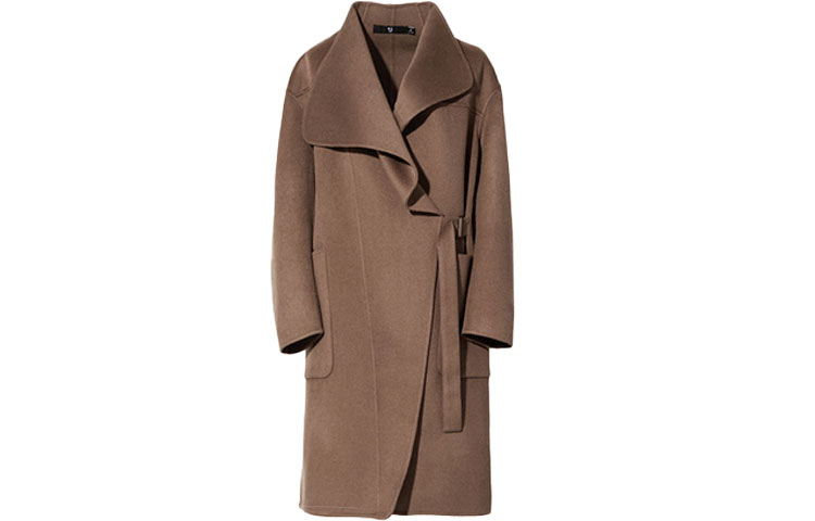 (Women) UNIQLO x JIL SANDER +J  Camel Mid-Length Coat Collaboration Series. 445763-34