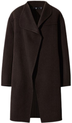 (W) UNIQLO x Jil Sander +J FW20 無領羊毛混紡大衣 棕黑色 432598-39 Buy (W) UNIQLO x Jil Sander +J FW20 無領羊毛混紡大衣 棕黑色 432598-39