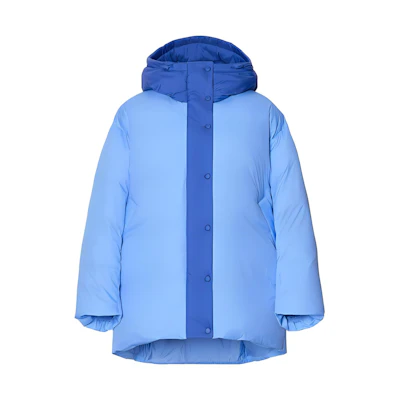 (Women) UNIQLO MARNI Light Blue Down Hoodie Jacket Collaboration. 457941-61