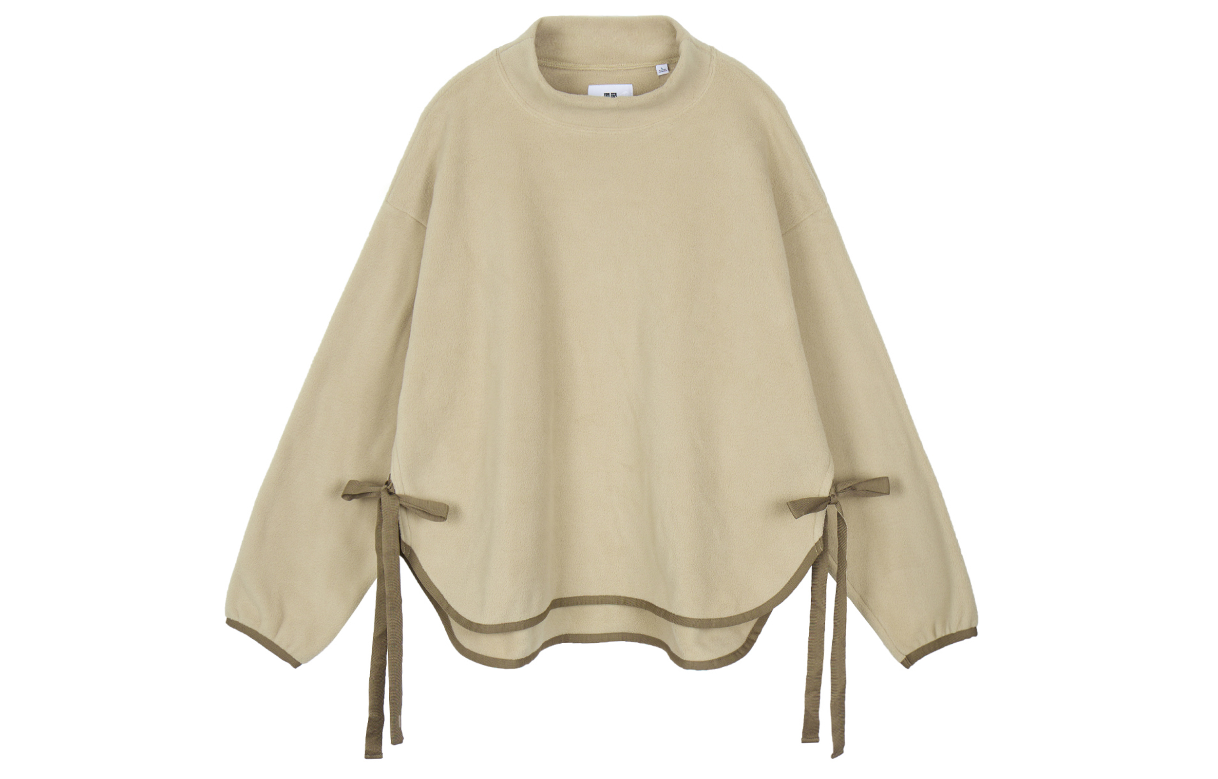 (Women) UNIQLO x White Mountaineering Women’s Loose Fleece Pullover - Off-White. 443226-31