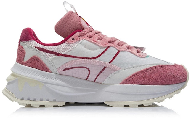 LiNing李寧 方圓 迪士尼玩具總動員草莓熊系列 減震防滑耐磨 低筒 跑步鞋 女款 杏粉色 Order LiNing李寧 方圓 迪士尼玩具總動員草莓熊系列 減震防滑耐磨 低筒 跑步鞋 女款 杏粉色