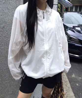 (Women) URBANDTYPE Airlite Raglan Windbreaker White UBEAJP001WH Shop (Women) URBANDTYPE Airlite Raglan Windbreaker White UBEAJP001WH