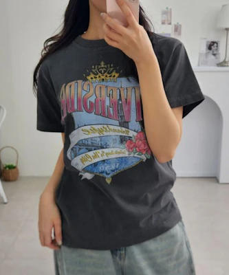 (W) 어반디타입 리버사이드 시티 티셔츠_차콜 UBFUTS004CH Shop (W) 어반디타입 리버사이드 시티 티셔츠_차콜 UBFUTS004CH