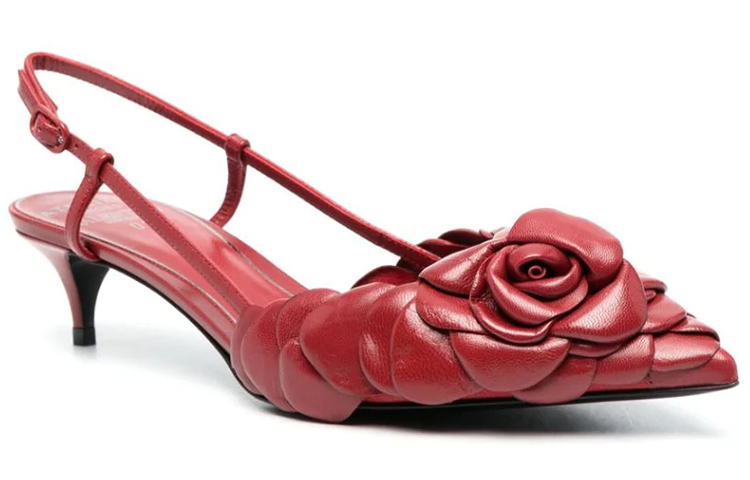 (W) Valentino 03 Rose Edition Low-Top 'Red Ankle-Wrap' 圖 2