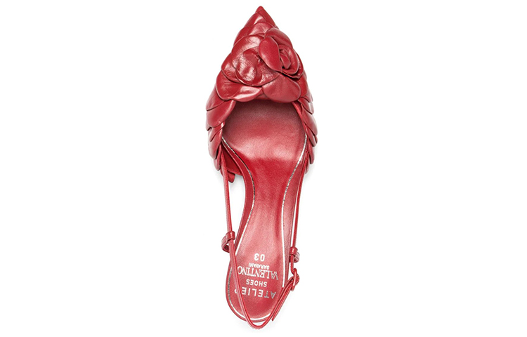 (W) Valentino 03 Rose Edition Low-Top 'Red Ankle-Wrap' 圖 4