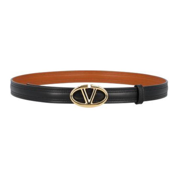 Lookbook (W) 华伦天奴 黑色小牛皮皮带 - 2厘米宽 5W2T0SJ0FZCZL6