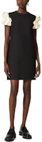 Lookbook (Women) Valentino Black Colorblock Short-Sleeve Mini Dress. 4B3VA6D81CF0NA