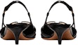 Purchase (W) Valentino 'Tumit Tinggi Hitam Bertali Kulit Anak Lembu Sulaman' WW2S0Q70DUK0NO