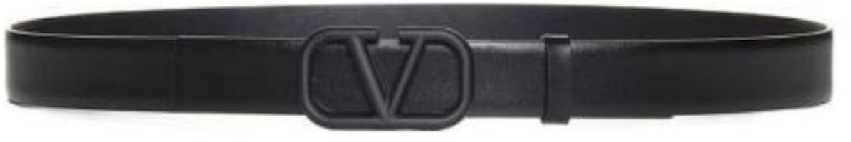 (Women) Valentino Black Leather Belt with Smooth Buckle, 3cm Wide. 4Y2T0Q90WQG0NO (Women) Valentino Black Leather Belt with Smooth Buckle, 3cm Wide. 4Y2T0Q90WQG0NO