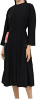 Purchase (W) Valentino Baju Midi Lengan Panjang Grafik Hitam UB0VATZ2628