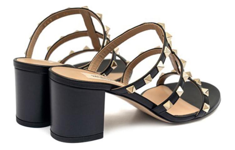 (W) Valentino 'Black Open-Toe Fashion Slide' 圖 4