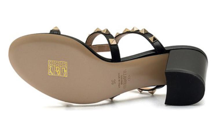 (W) Valentino 'Black Open-Toe Fashion Slide' 圖 5