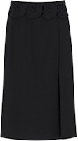 (Women) Valentino Black Side-Slit Midi Casual Dress. 4B0RABA51CF0NO (Women) Valentino Black Side-Slit Midi Casual Dress. 4B0RABA51CF0NO