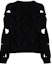 Buy (W) Valentino Sweater Rajut Wol Hitam dengan Desain Cutout. BKC28S6R20NO