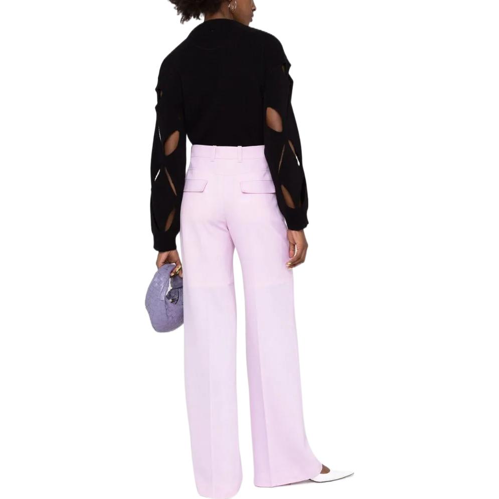 Shop (W) Valentino Sweater Rajut Wol Hitam dengan Desain Cutout. BKC28S6R20NO