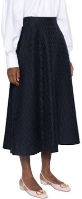 (W) Valentino 蓝色标志提花中长款拉链休闲连衣裙 BRABK68G5598 Lookbook (W) Valentino 蓝色标志提花中长款拉链休闲连衣裙 BRABK68G5598