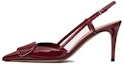 Buy (W) Valentino 'Burgundy Buckle Stiletto' - Tumit Tinggi Burgundi Valentino Buckle 3W2S0R01TMKK9P