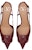 (W) Valentino 'Burgundy Buckle Stiletto' - Tumit Tinggi Burgundi Valentino Buckle 3W2S0R01TMKK9P