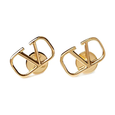 (Women) Valentino Classic Gold Metal Stud Earrings WJ0G76MET_CS4