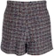 Lookbook (Women) Valentino FW22 Blue Tweed Mixed Casual Straight Shorts. 1B3RF2677AHET6